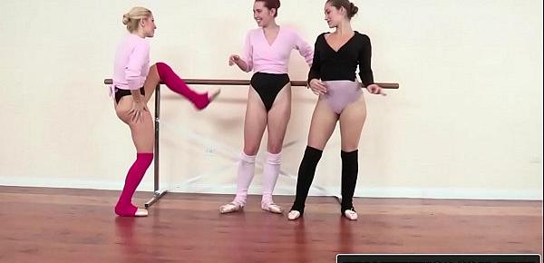  3 Lesbian ballerinas lick ass and pussy (Melody Jordan, Dani Daniels, Ashley Fires) - Reality Kings